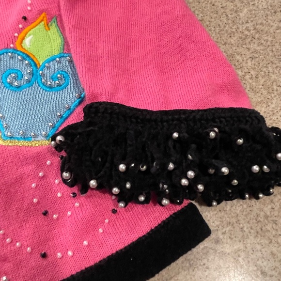 Vintage 80’s BOUTIQUE Sweater: Women’s Medium: Retro Fashion: Cardigan: Teen Bop - Picture 4 of 5